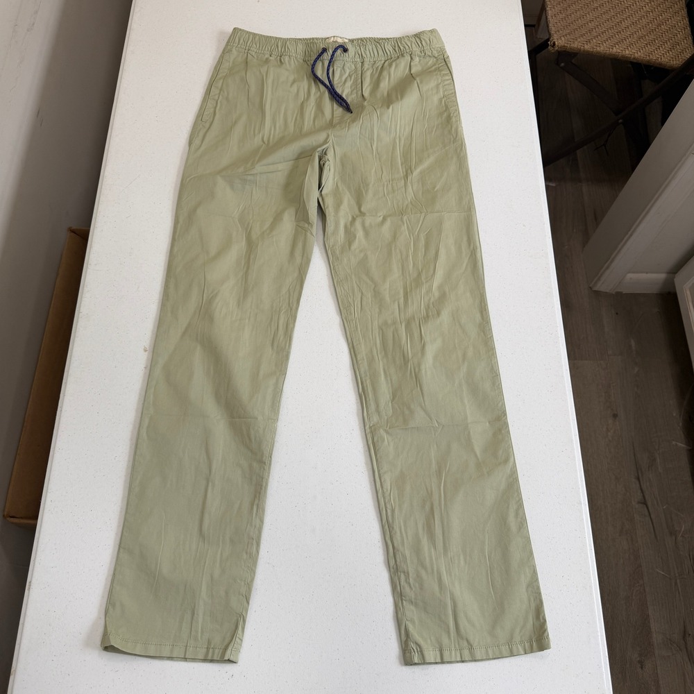 Bellerose 11425 Mens Sage Green Elastic Waist Drawstring Casual Pants Size 18